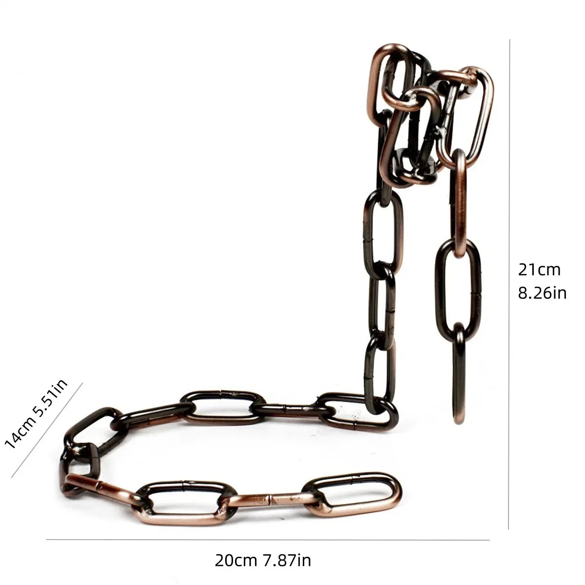 Porte-bouteille en métal flottant effet chaîne suspendue, idée cadeau originale