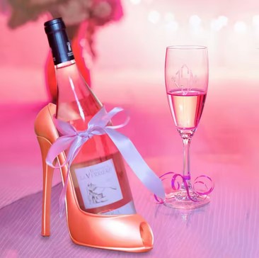 Porte-bouteille Talon Haute Couture – Design chic & audacieux