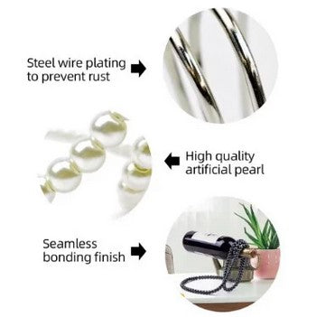 Support de vin insolite façon collier de perles, idéal pour les grandes occasions